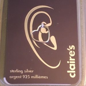 Sterling silver Rook piercing earring